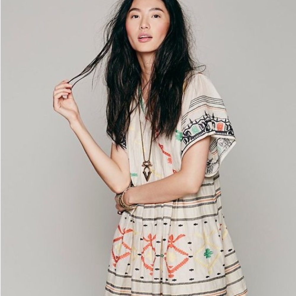 NWOT Free People Large New Romantics Rio Embroidered Dress